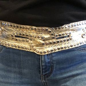 Vintage gold bling belt